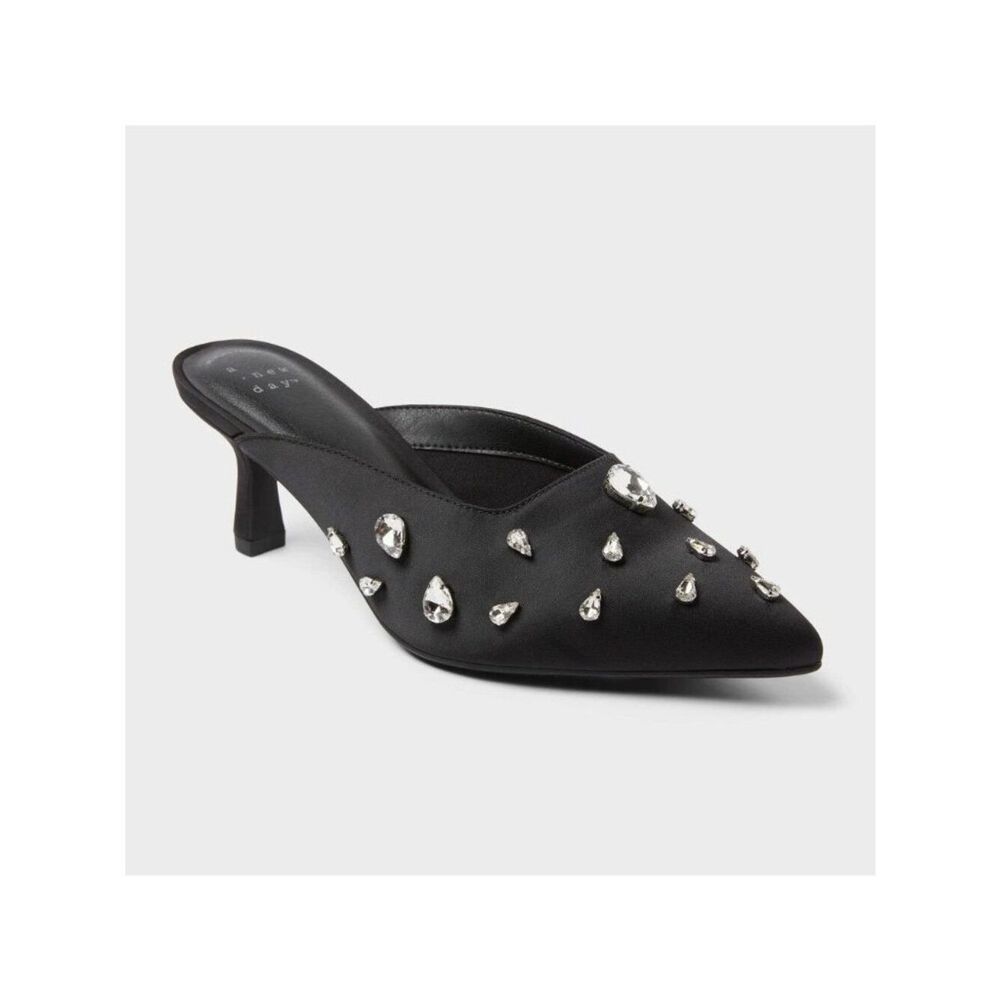 Women’s Katia Heels with Memory Foam Insole - a New Day™ Black 11 Boxed